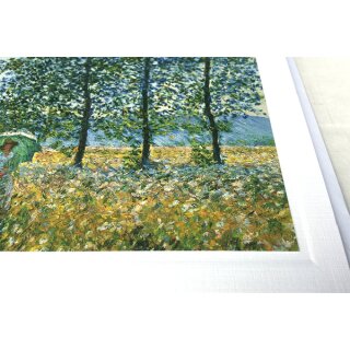 Kunstkarte Monet: Felder im Frühling, 1887 (Ausschnitt)