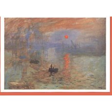 Kunstkarte Monet Impression Sunrise 1873
